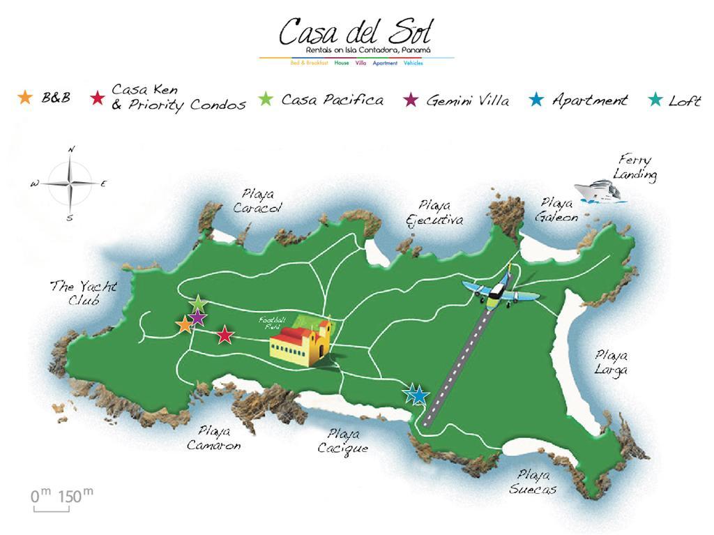 Casa Del Sol Bed And Breakfast Contadora Island Dış mekan fotoğraf